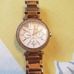 Michael Korea Rose Gold Watch